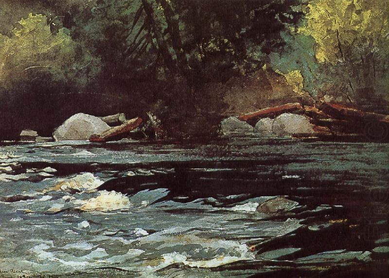 Hudson River Rapids, Winslow Homer